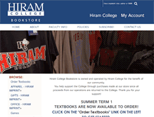 Tablet Screenshot of hiramcollegebookstore.com